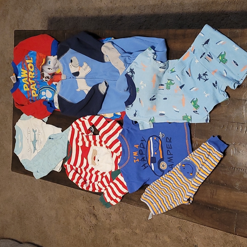 Large pajama baby boy lot 24 month 2t